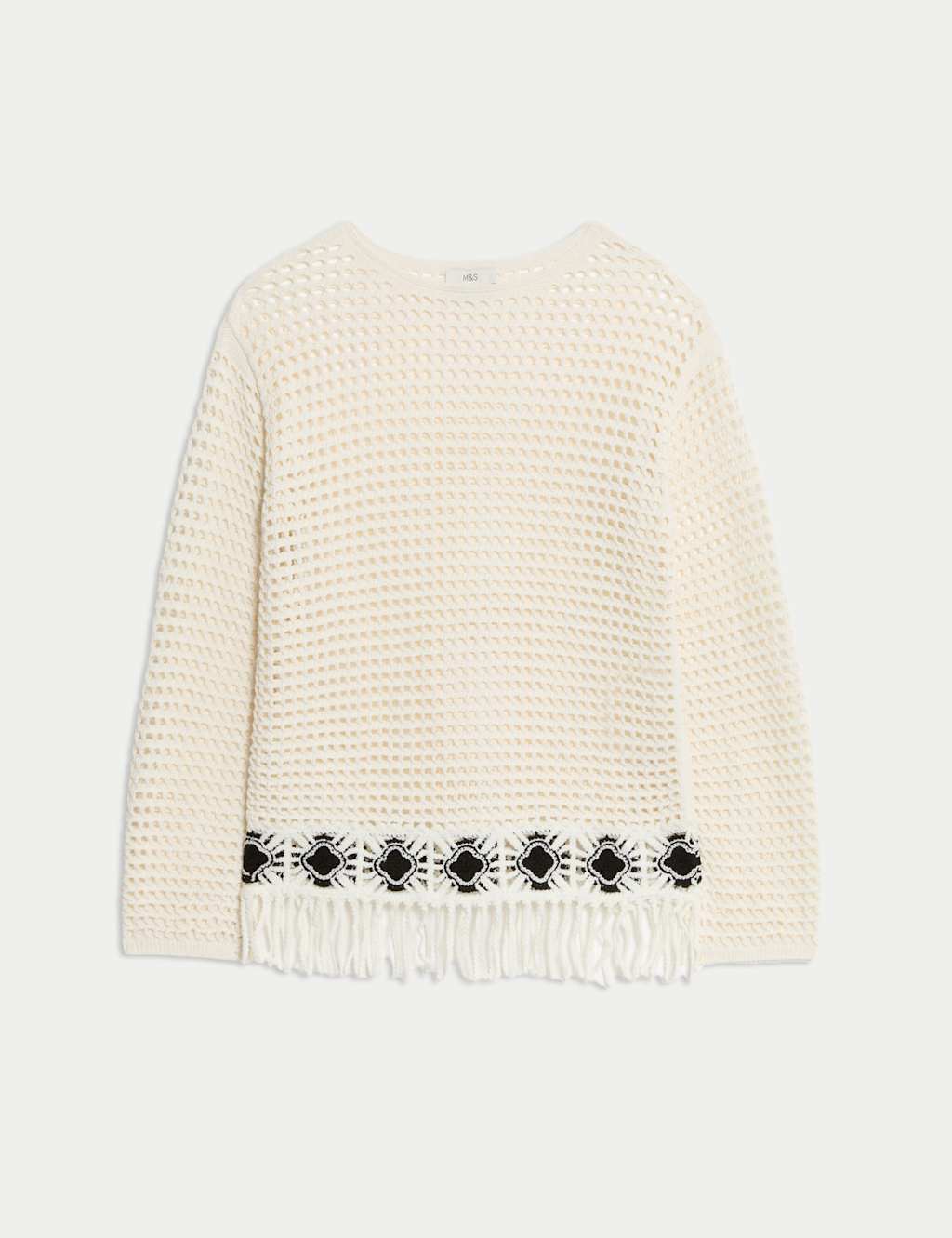 Cotton Rich Textured Fitted Jumper 2 of 7