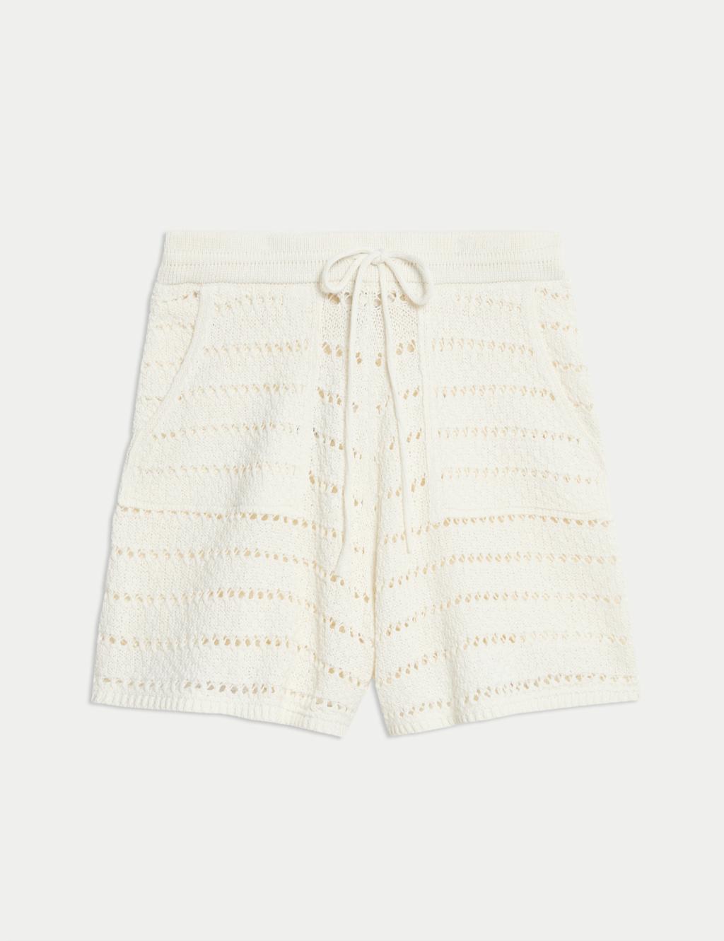 Cotton Rich Open Stitch Beach Shorts 2 of 6