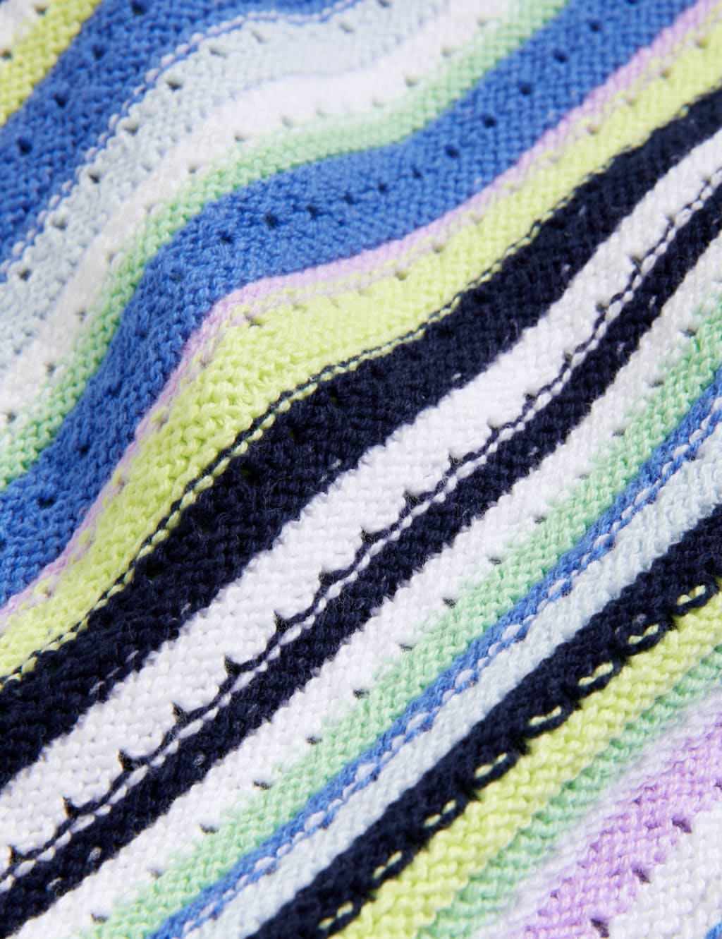Cotton Rich Striped Crew Neck Knitted Top 6 of 6