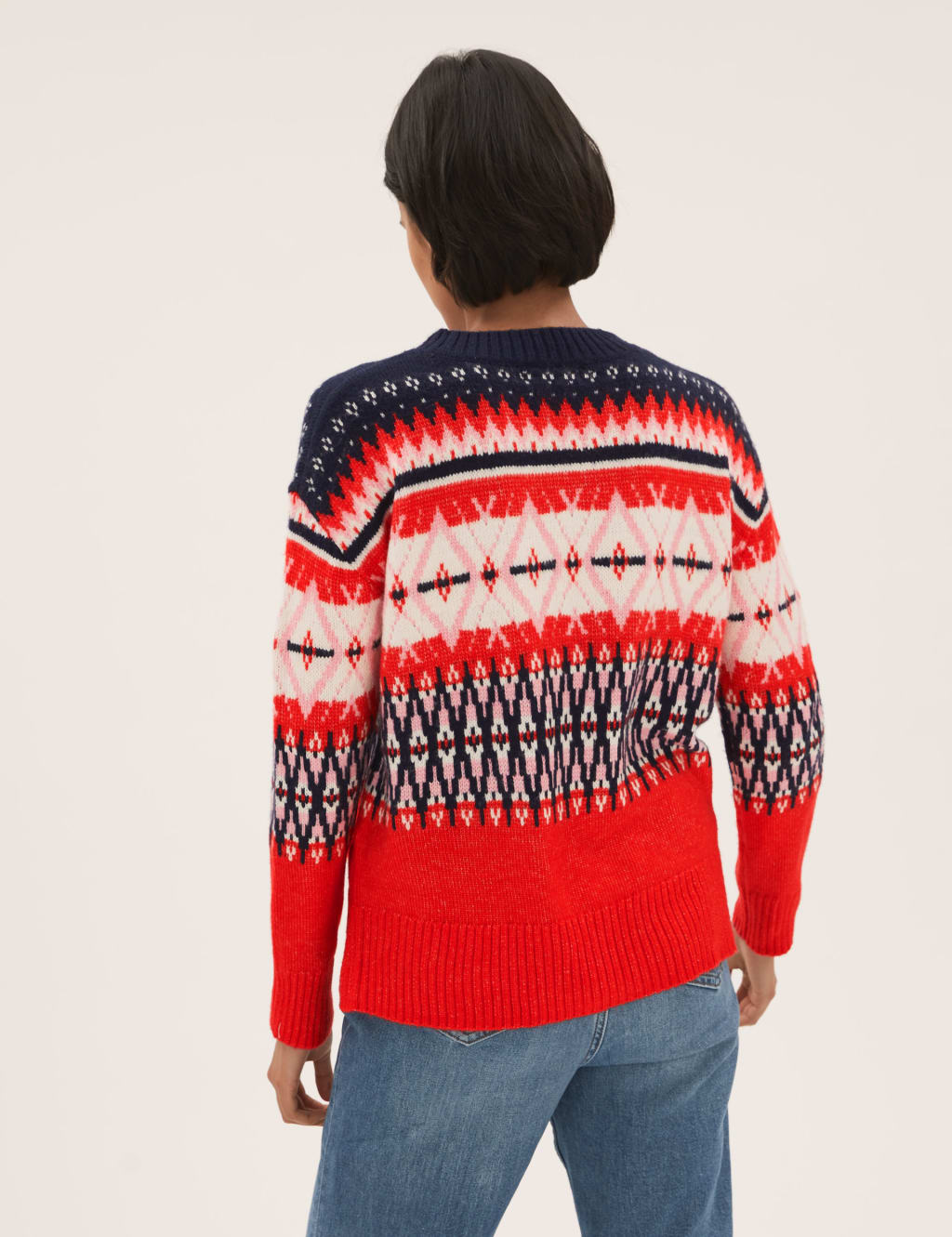 Fair Isle Crew Neck Relaxed Jumper 4 of 6