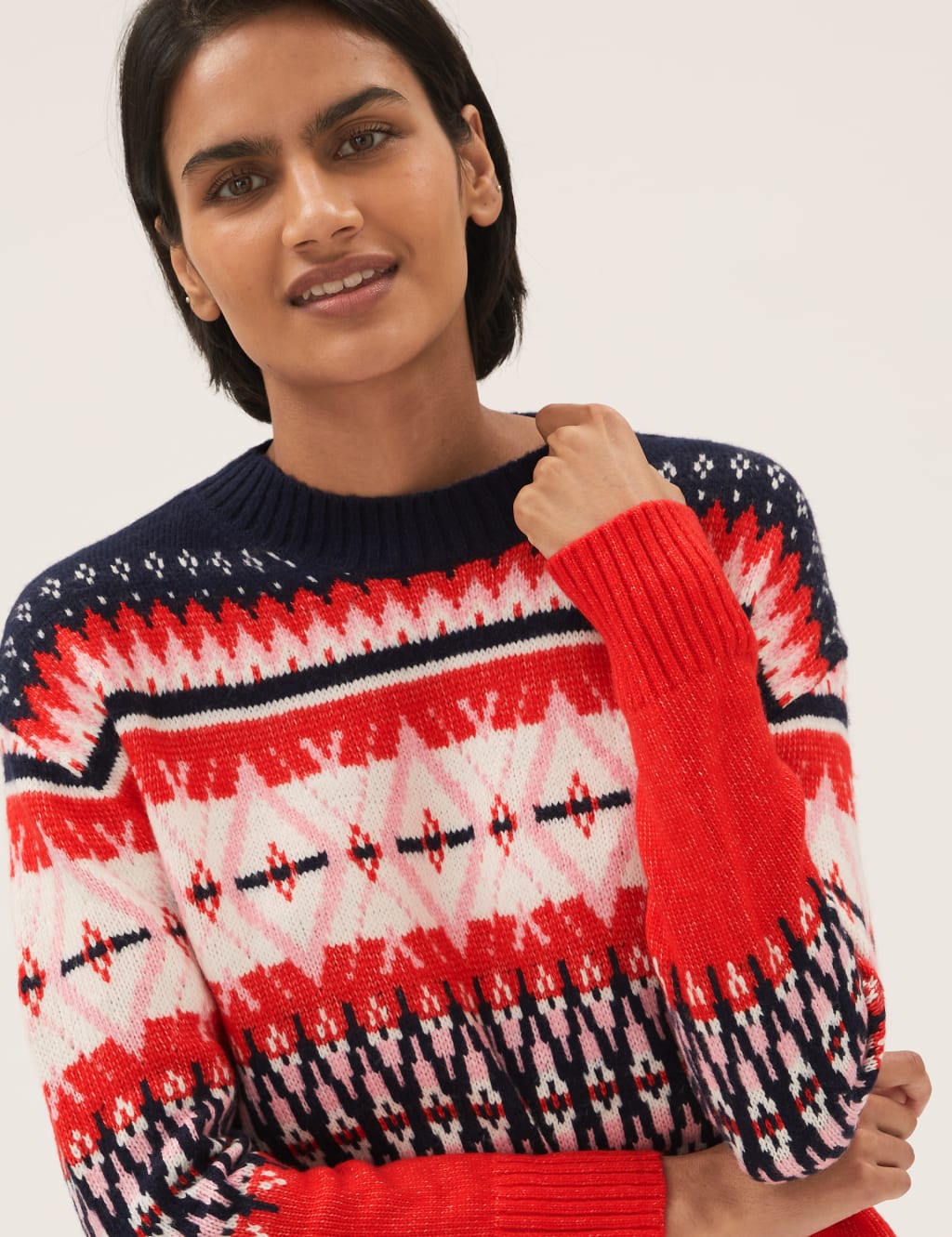 Fair Isle Crew Neck Relaxed Jumper 5 of 6