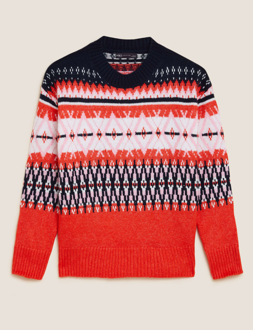 Fair Isle Crew Neck Relaxed Jumper 2 of 6