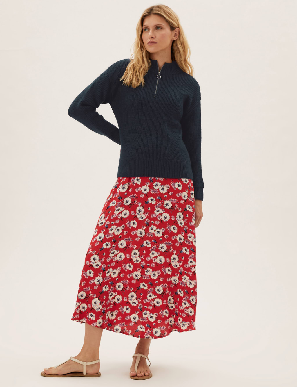 Funnel Neck Half Zip Jumper 1 of 6
