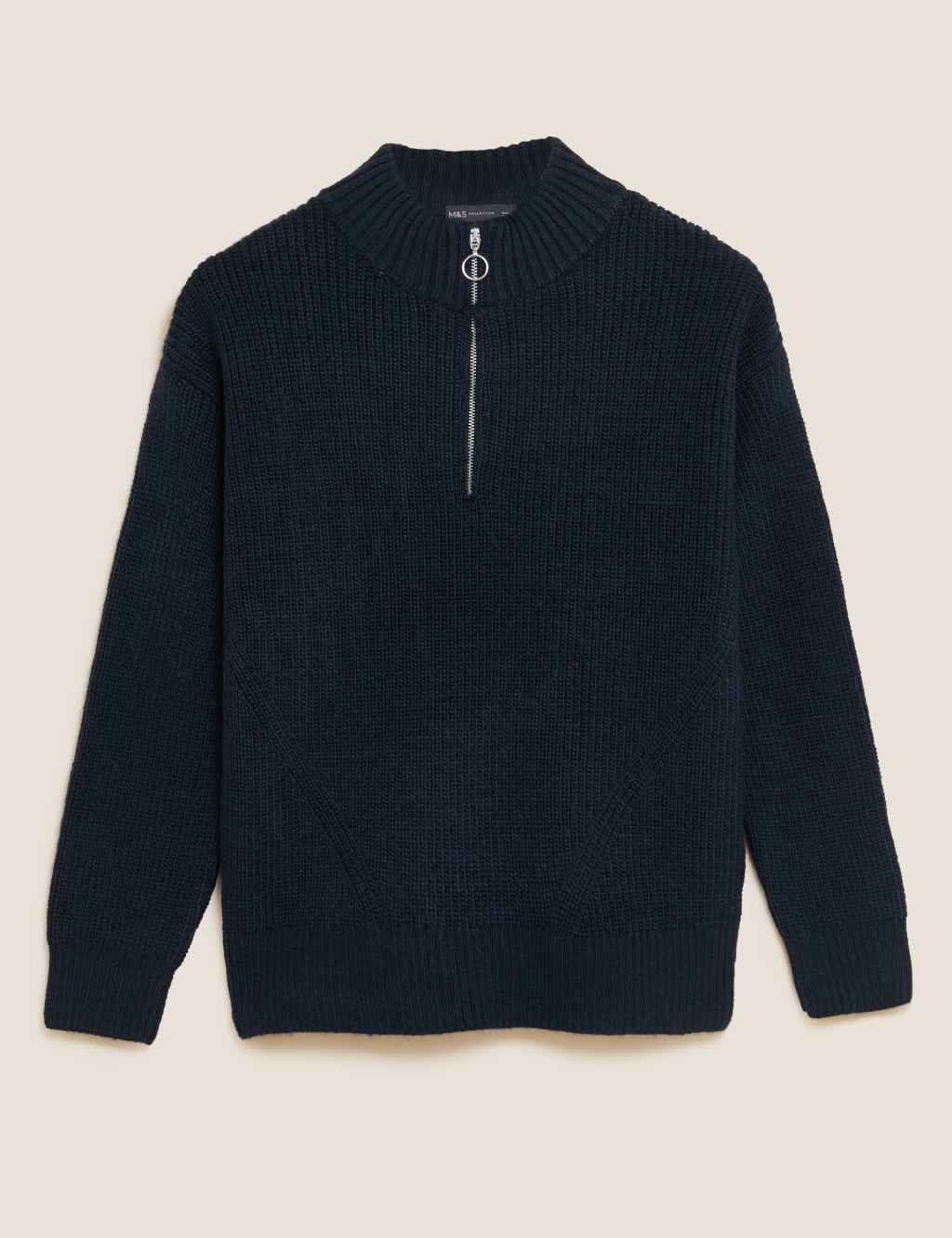 Funnel Neck Half Zip Jumper M S Collection M S