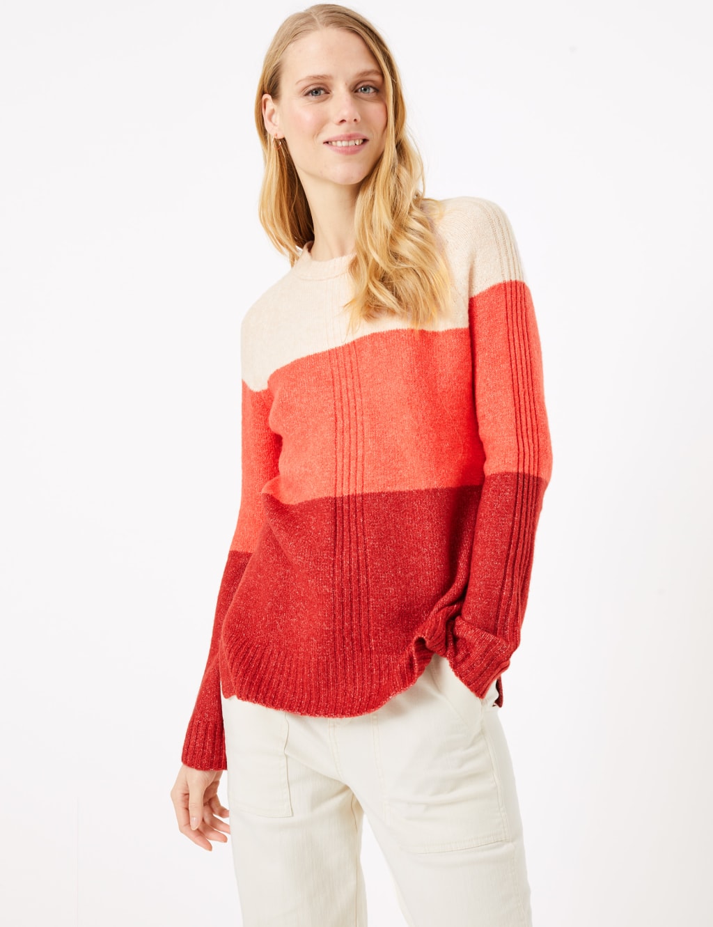 Colour Block Relaxed Fit Jumper 3 of 4