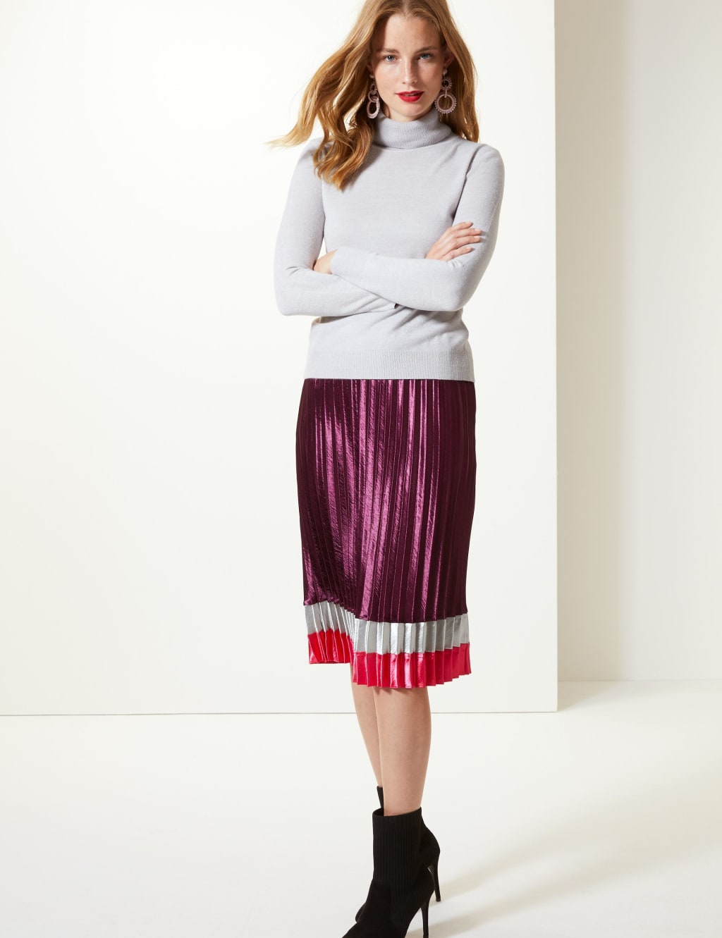 Cashmilon Roll Neck Jumper M S Collection M S