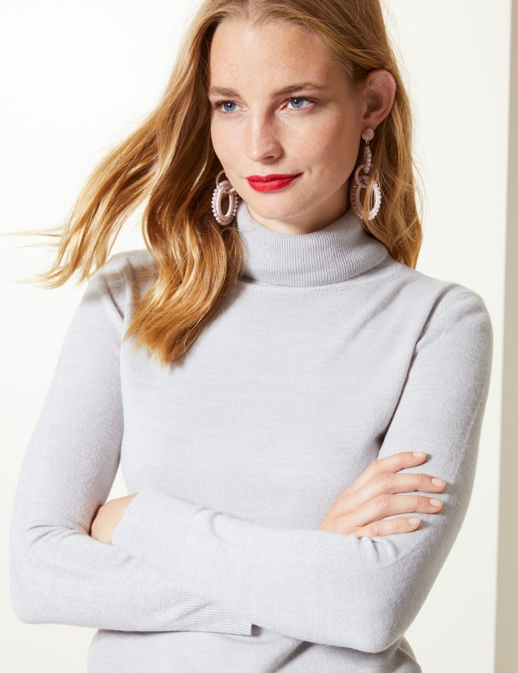 Cashmilon Roll Neck Jumper M S Collection M S