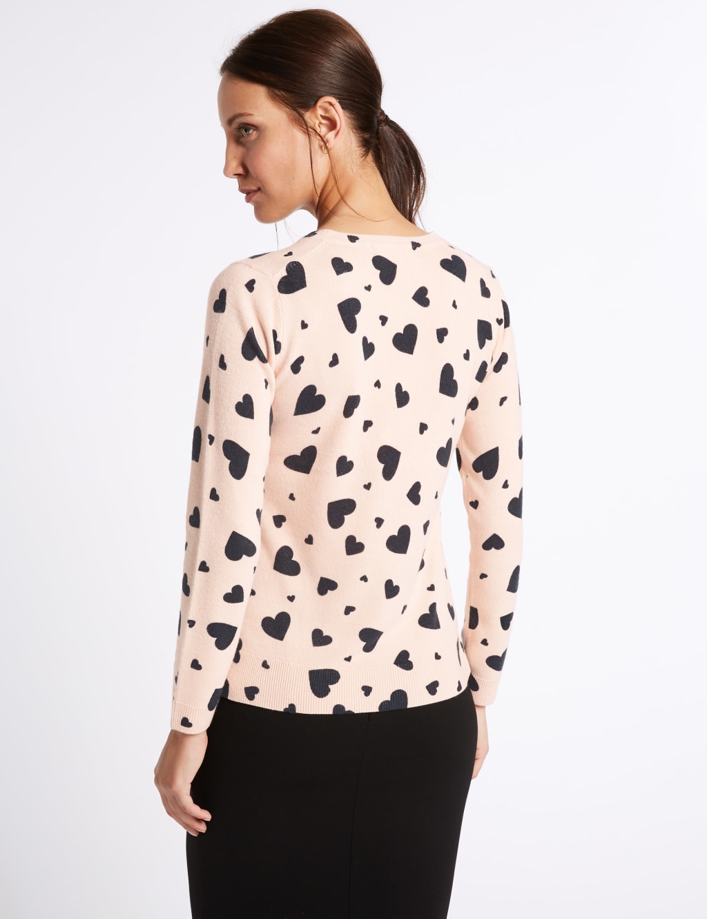Heart Print V-Neck Jumper 4 of 5