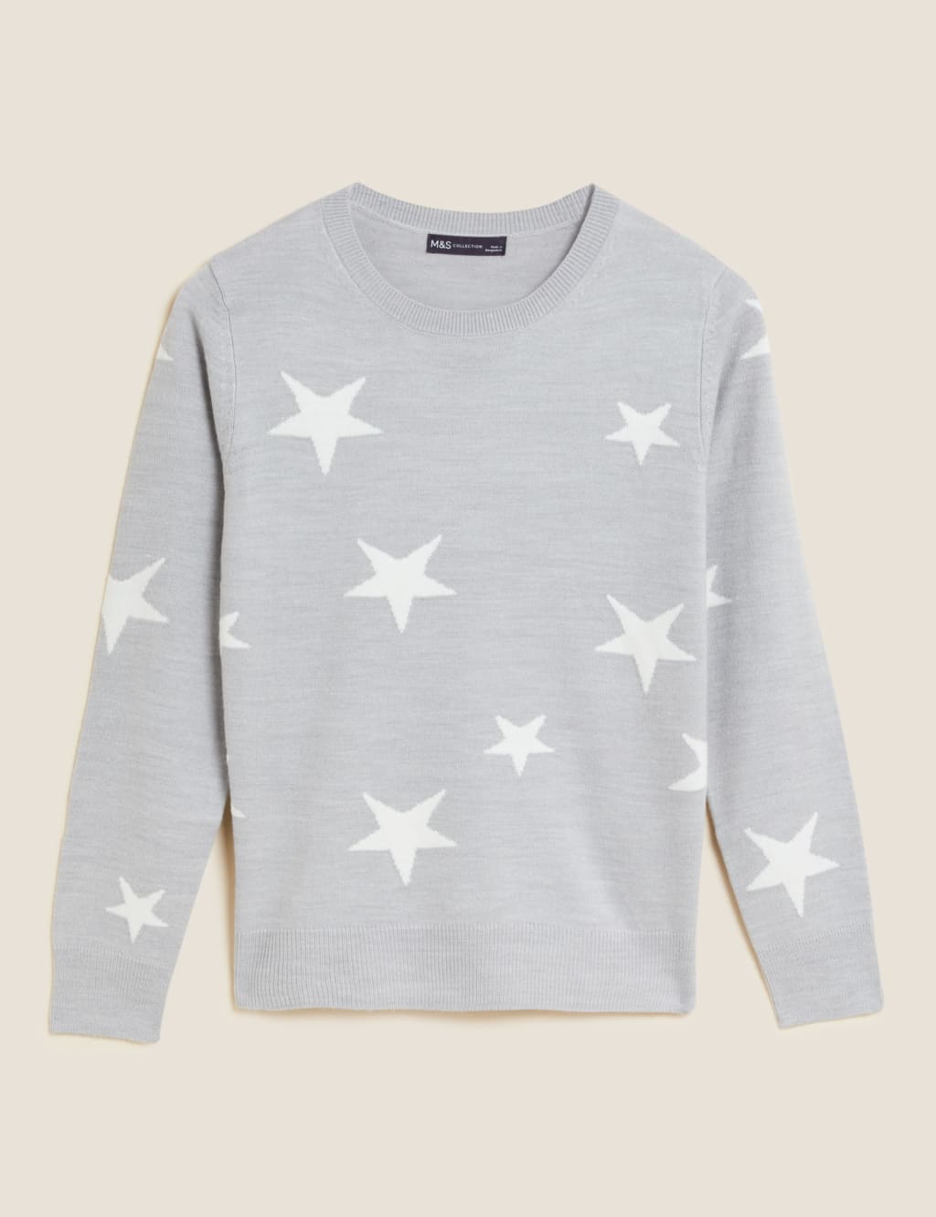 Supersoft Star Crew Neck Jumper M S Collection M S