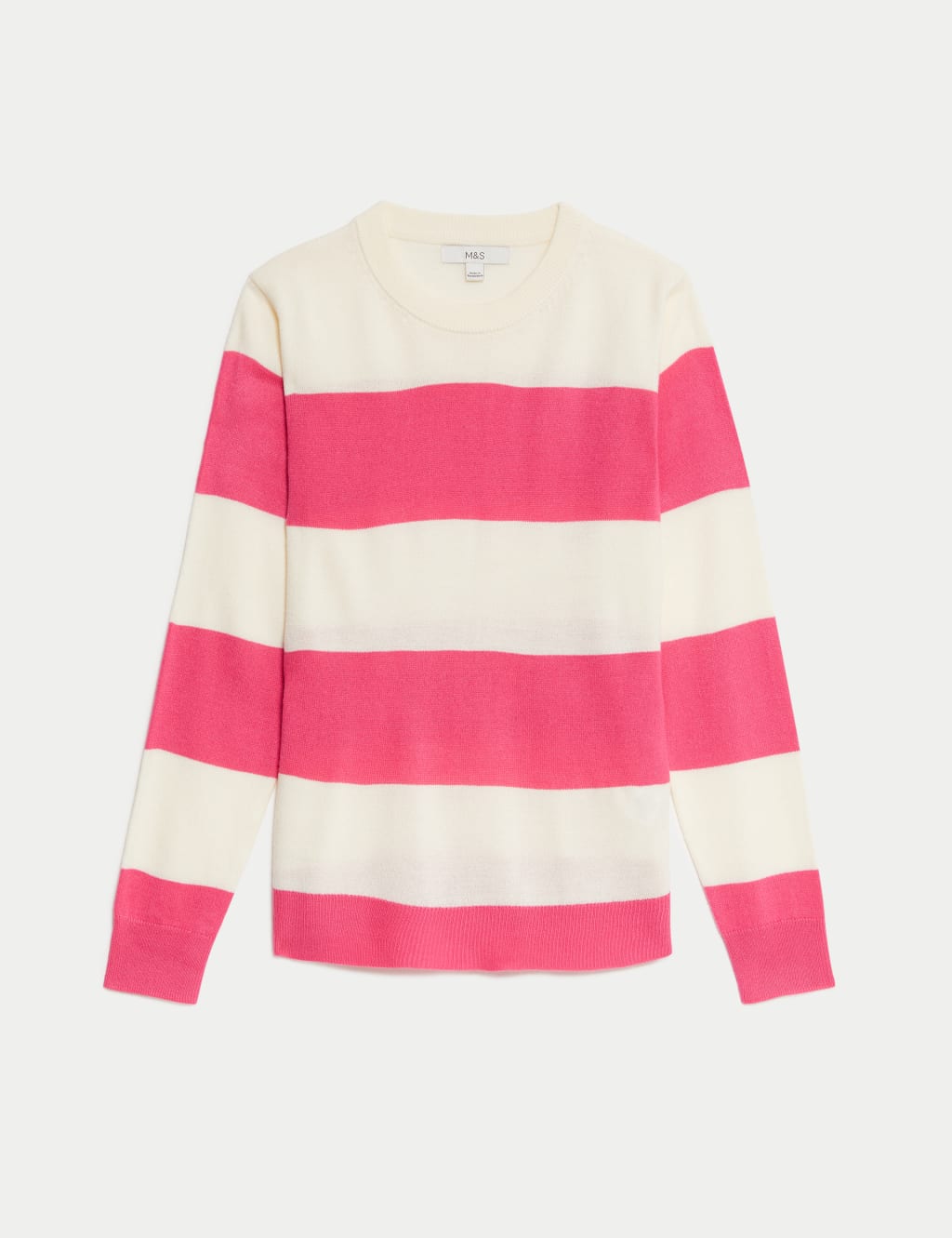 Supersoft Striped Crew Neck Relaxed Jumper 2 of 5