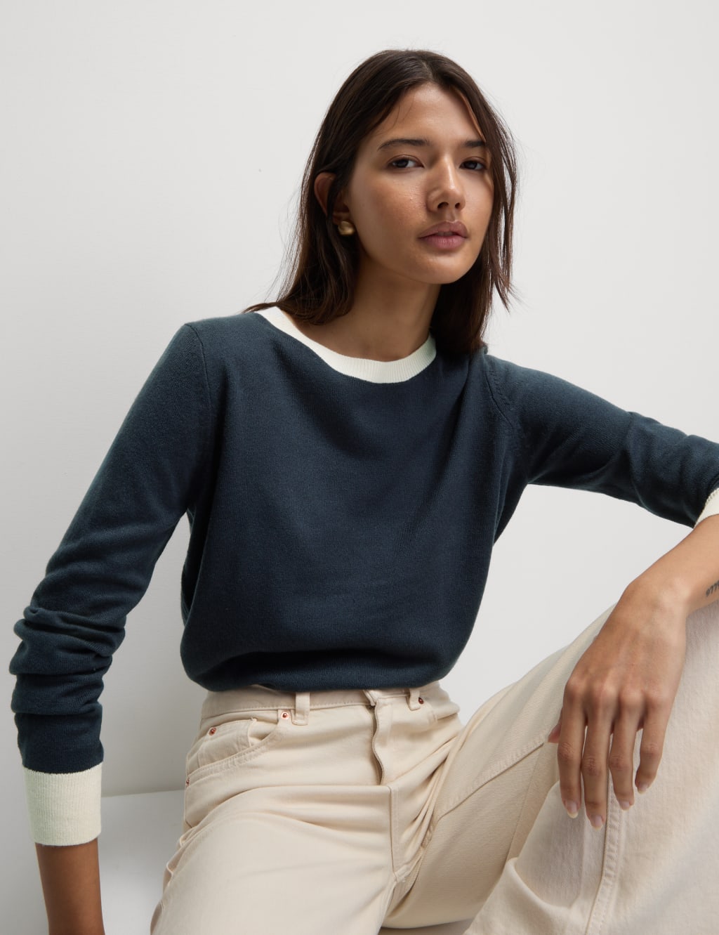 Supersoft Tipped Detail Relaxed Jumper 5 of 6
