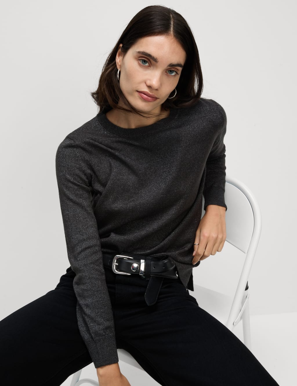 M&s black jumper online