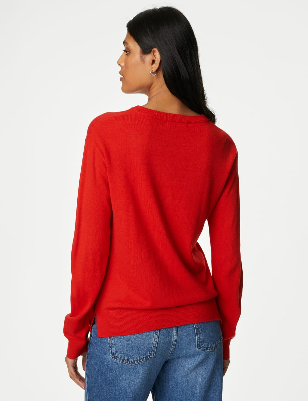Red sweater with stars top