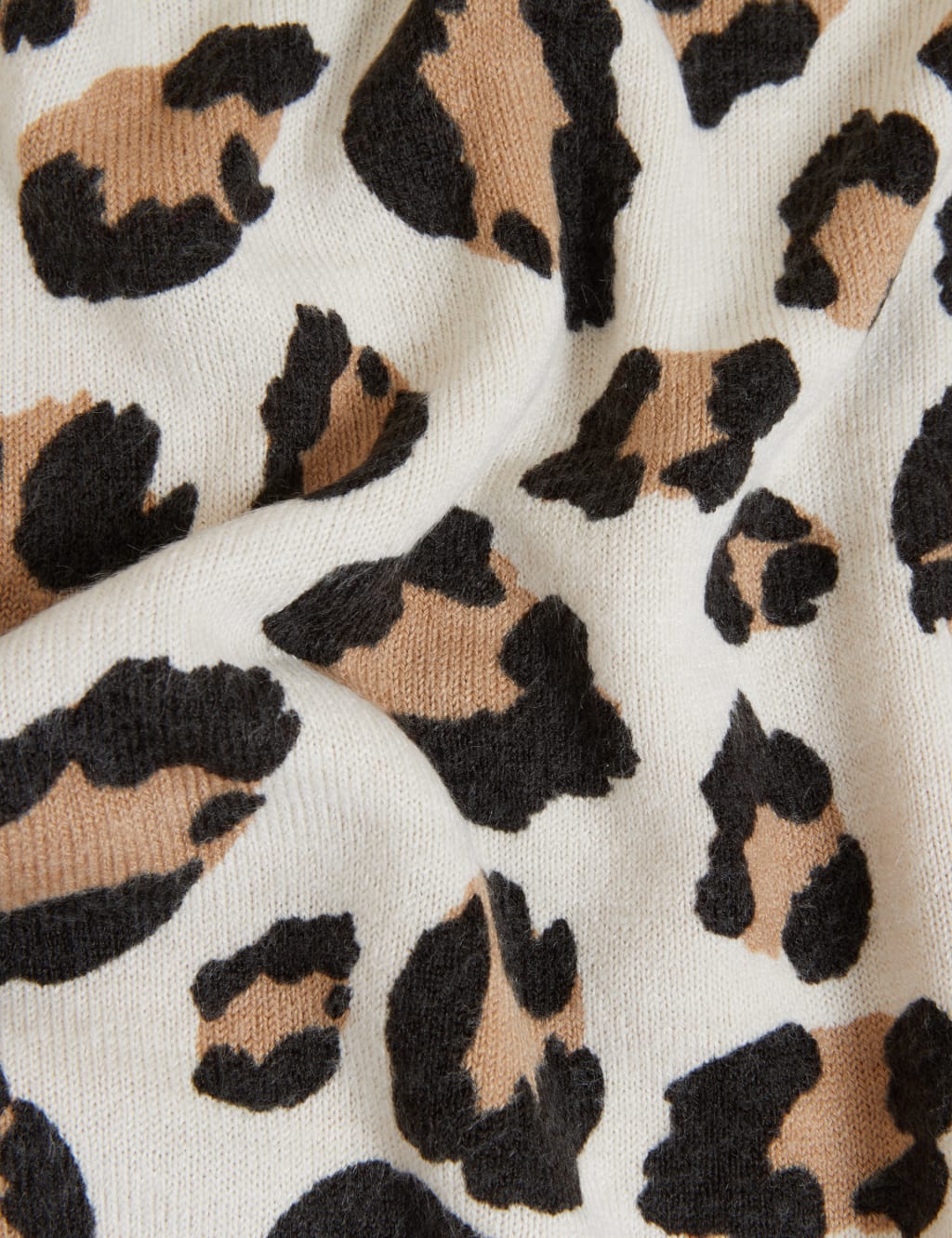 Animal Print Crew Neck Jumper