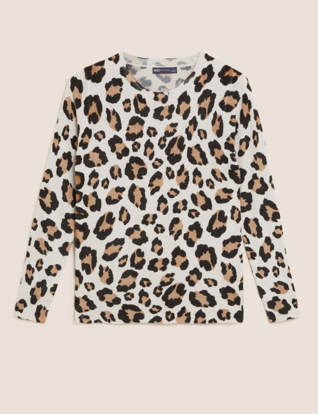 Animal Print Crew Neck Jumper