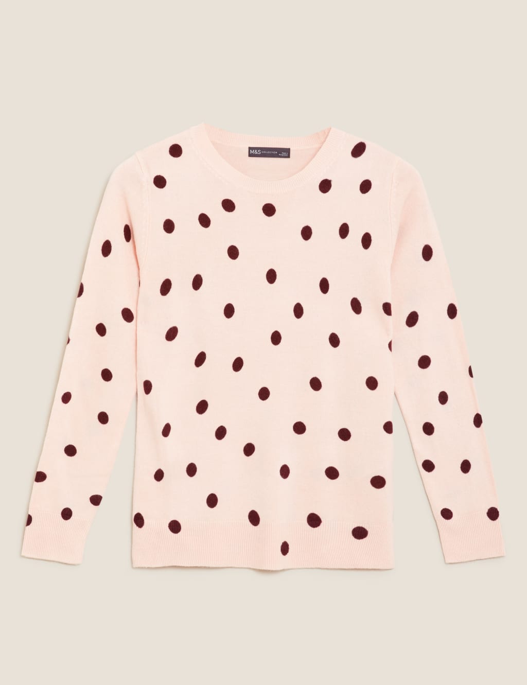 Supersoft Polka Dot Crew Neck Jumper 1 of 1