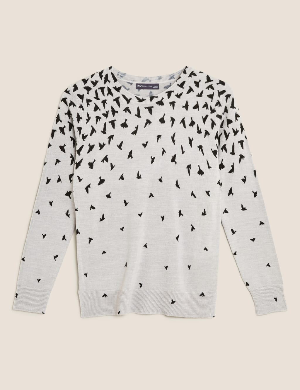 Supersoft Bird Print Crew Neck Jumper 2 of 4