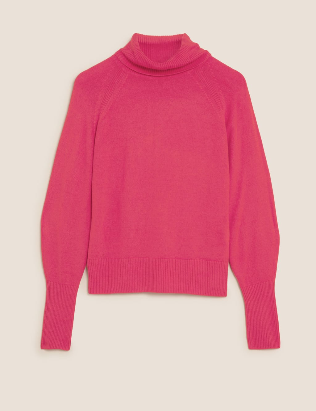 Supersoft Roll Neck Balloon Sleeve Jumper 2 of 6