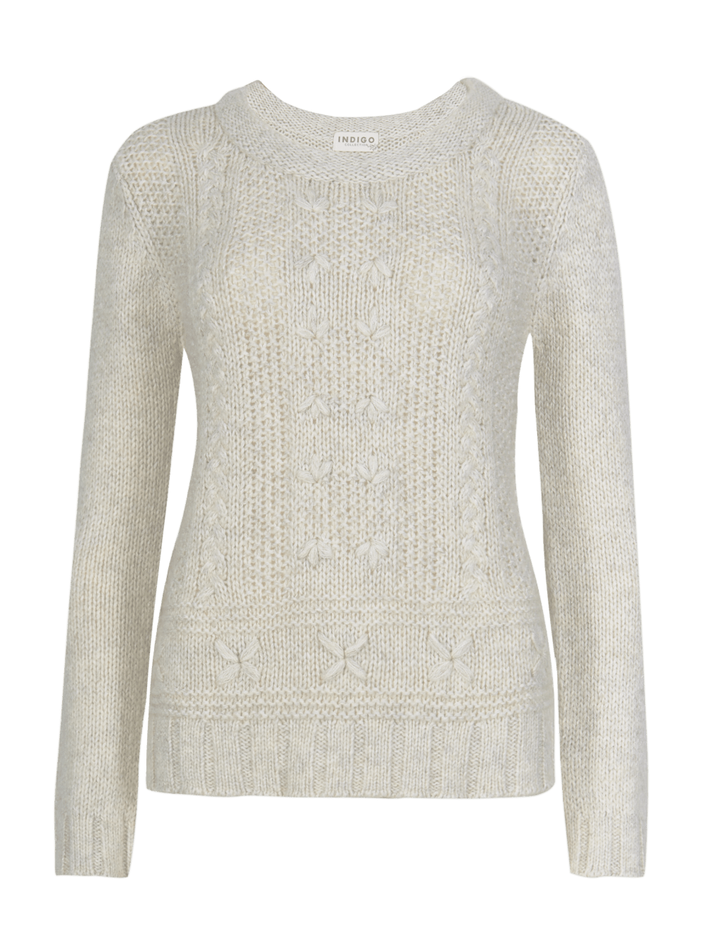 Embroidered Floral Jumper with Wool 2 of 4