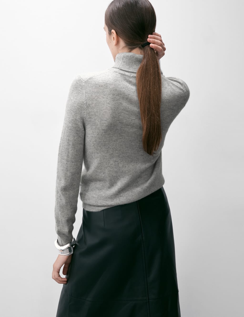 Pure Cashmere Roll Neck Jumper
