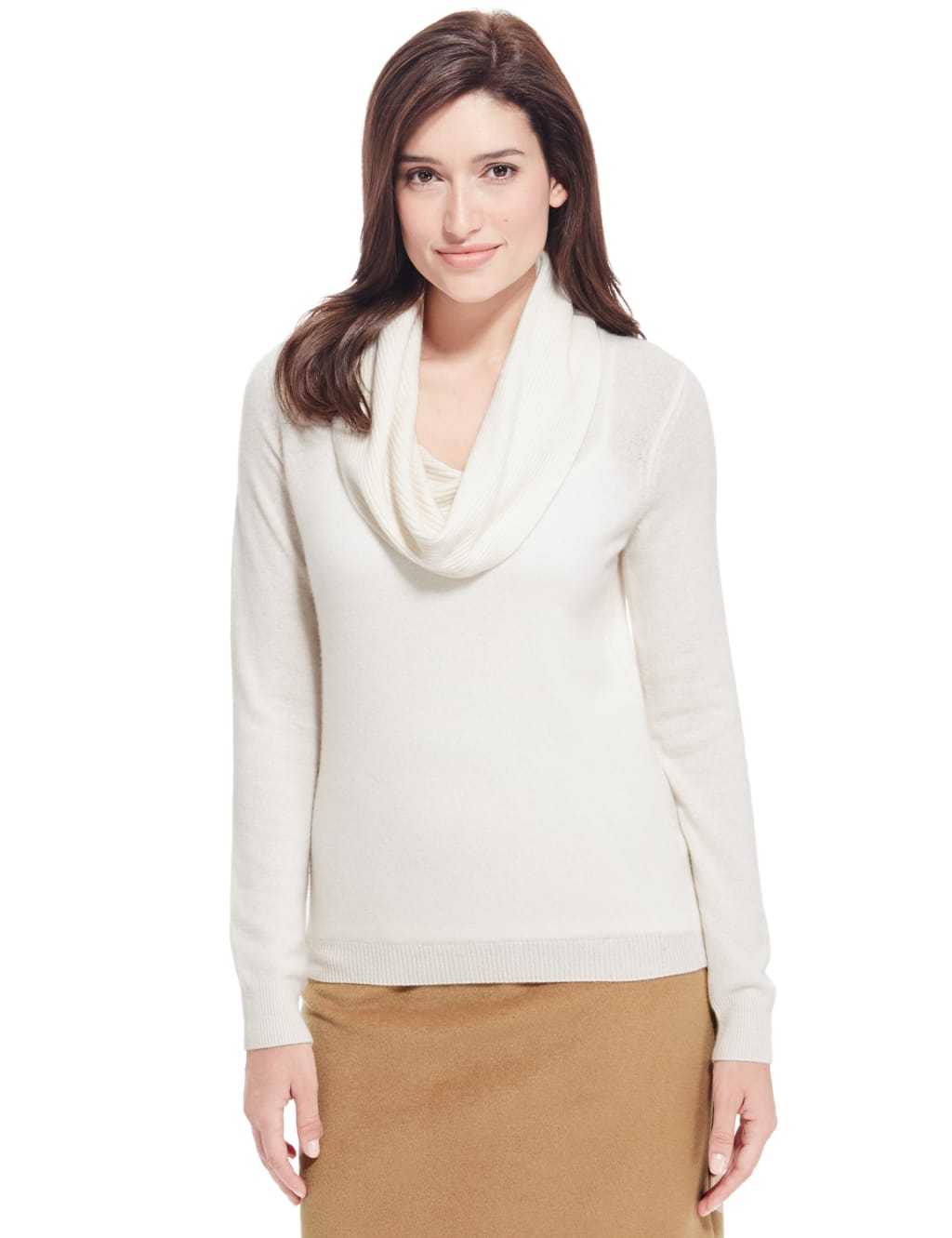 Pure Cashmere Cowl Neck Jumper M S Collection M S