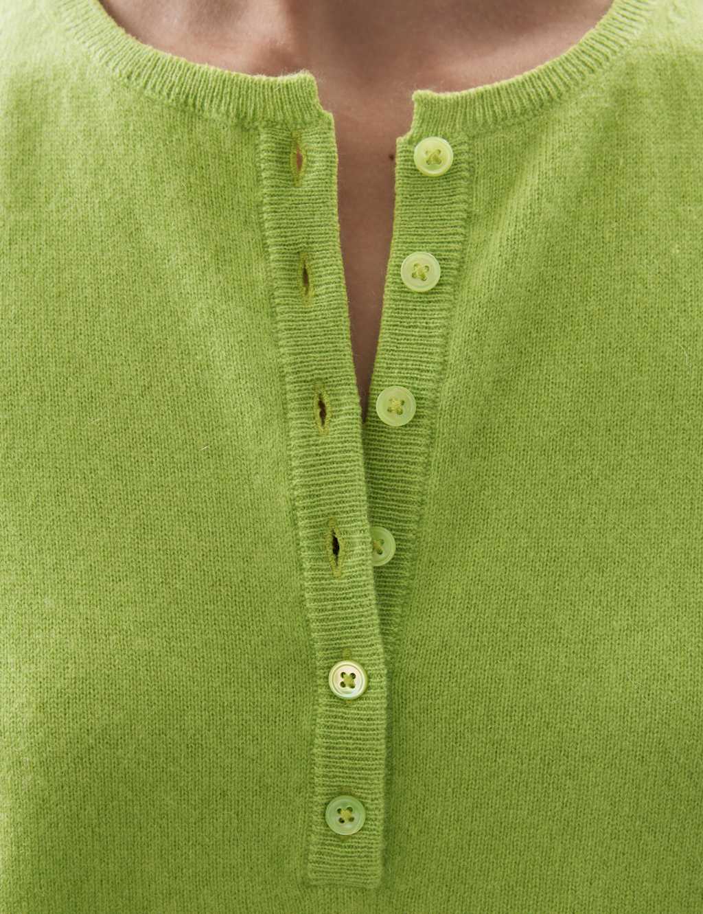 Pure Cashmere Button Detail Fitted Knitted Vest 6 of 8