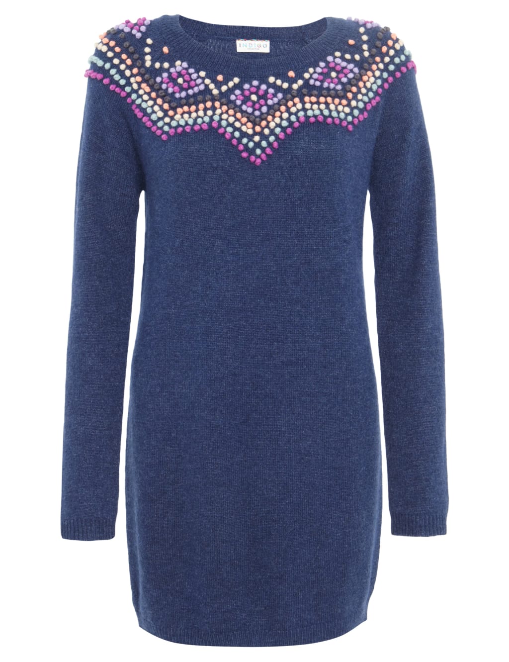 Bobble Neckline Knitted Tunic with Wool 3 of 5