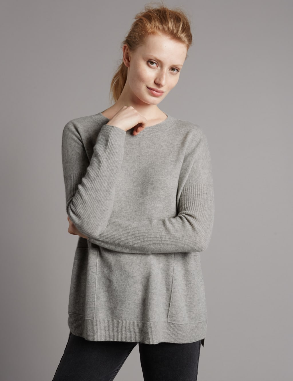 Pure Cashmere Crew Neck Jumper 1 of 4