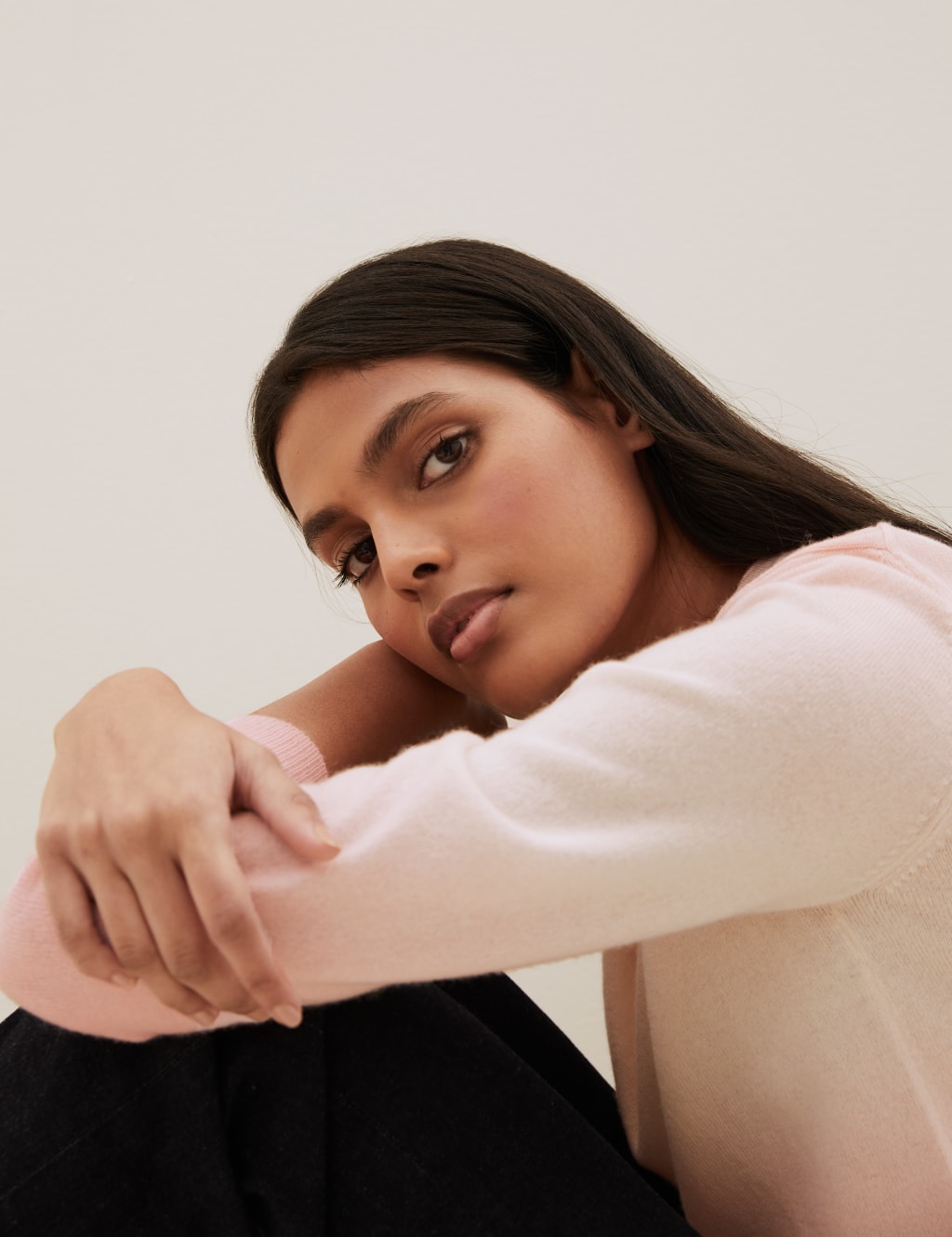 Pure Cashmere Ombre Crew Neck Jumper 3 of 6