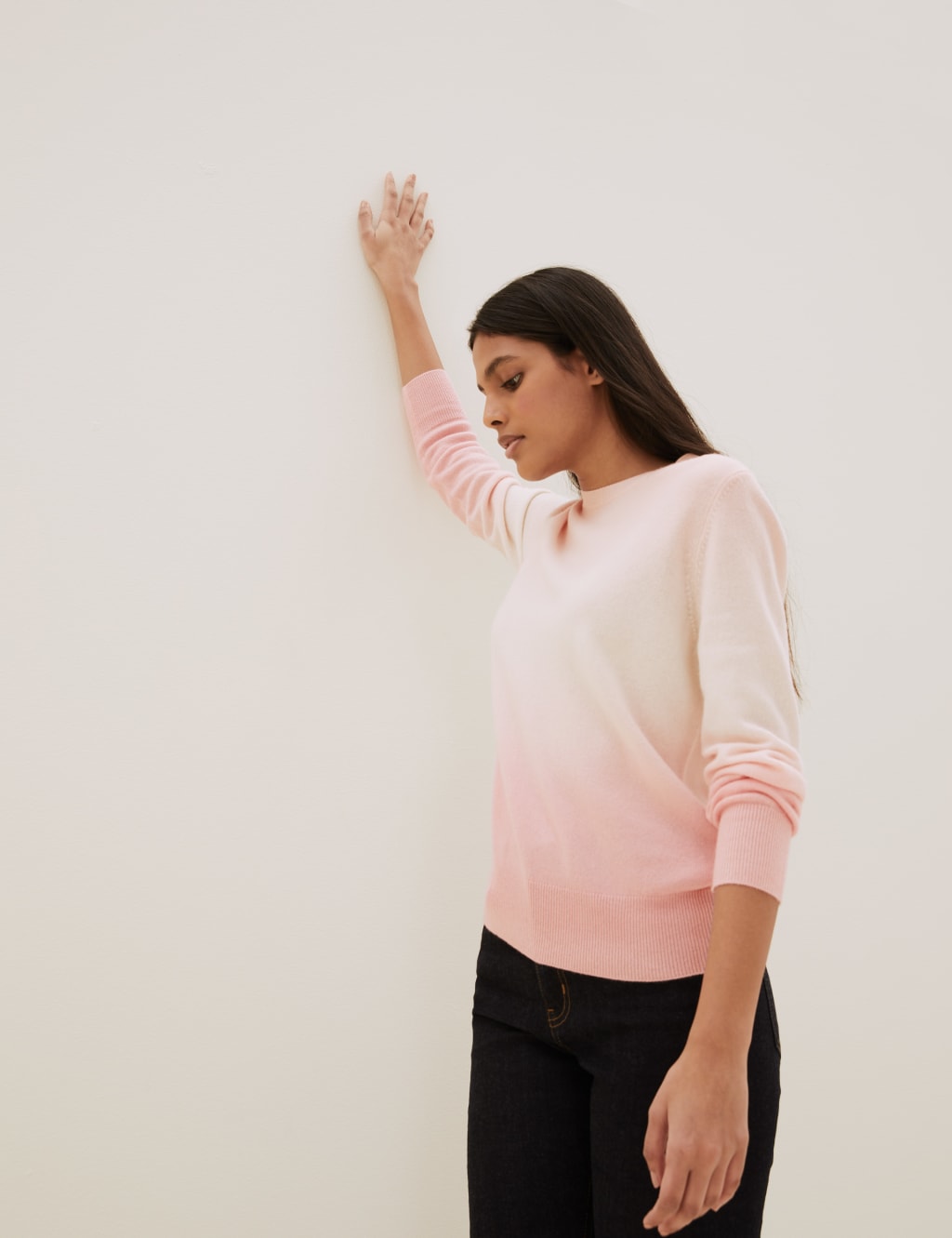 Pure Cashmere Ombre Crew Neck Jumper 4 of 6