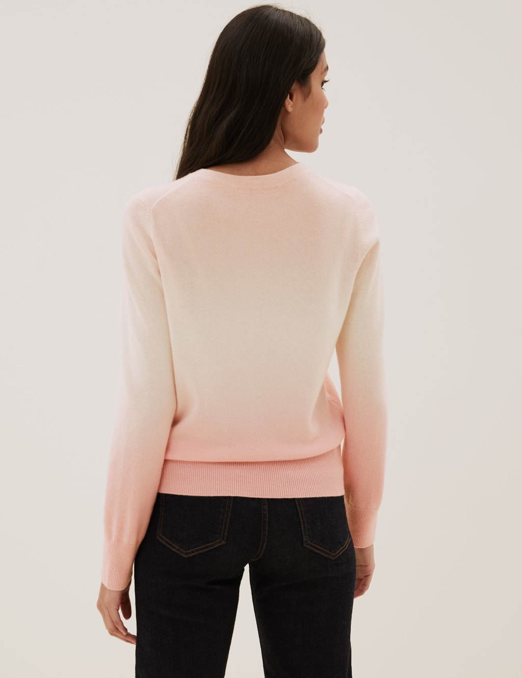Pure Cashmere Ombre Crew Neck Jumper 6 of 6