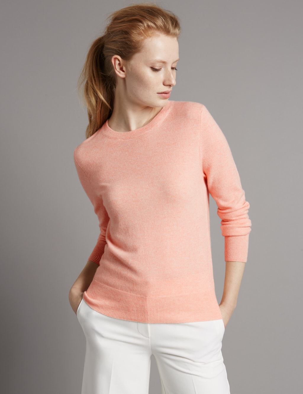 Pure Cashmere Crew Neck Jumper 1 of 4