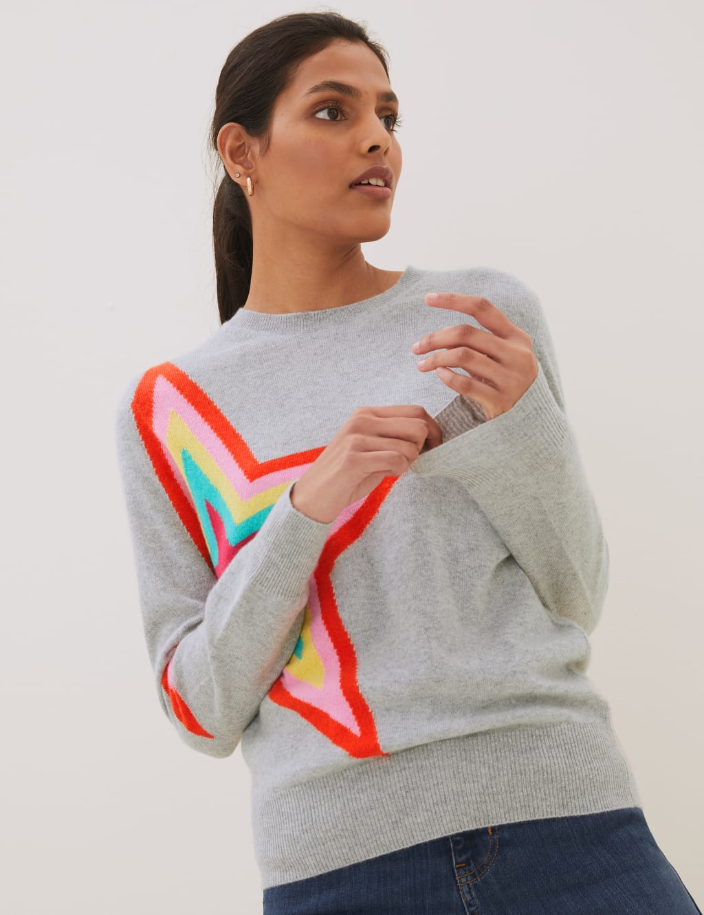 Pure Cashmere Star Crew Neck Jumper Autograph M S