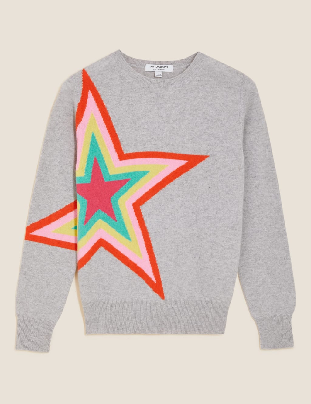 Pure Cashmere Star Crew Neck Jumper Autograph M S