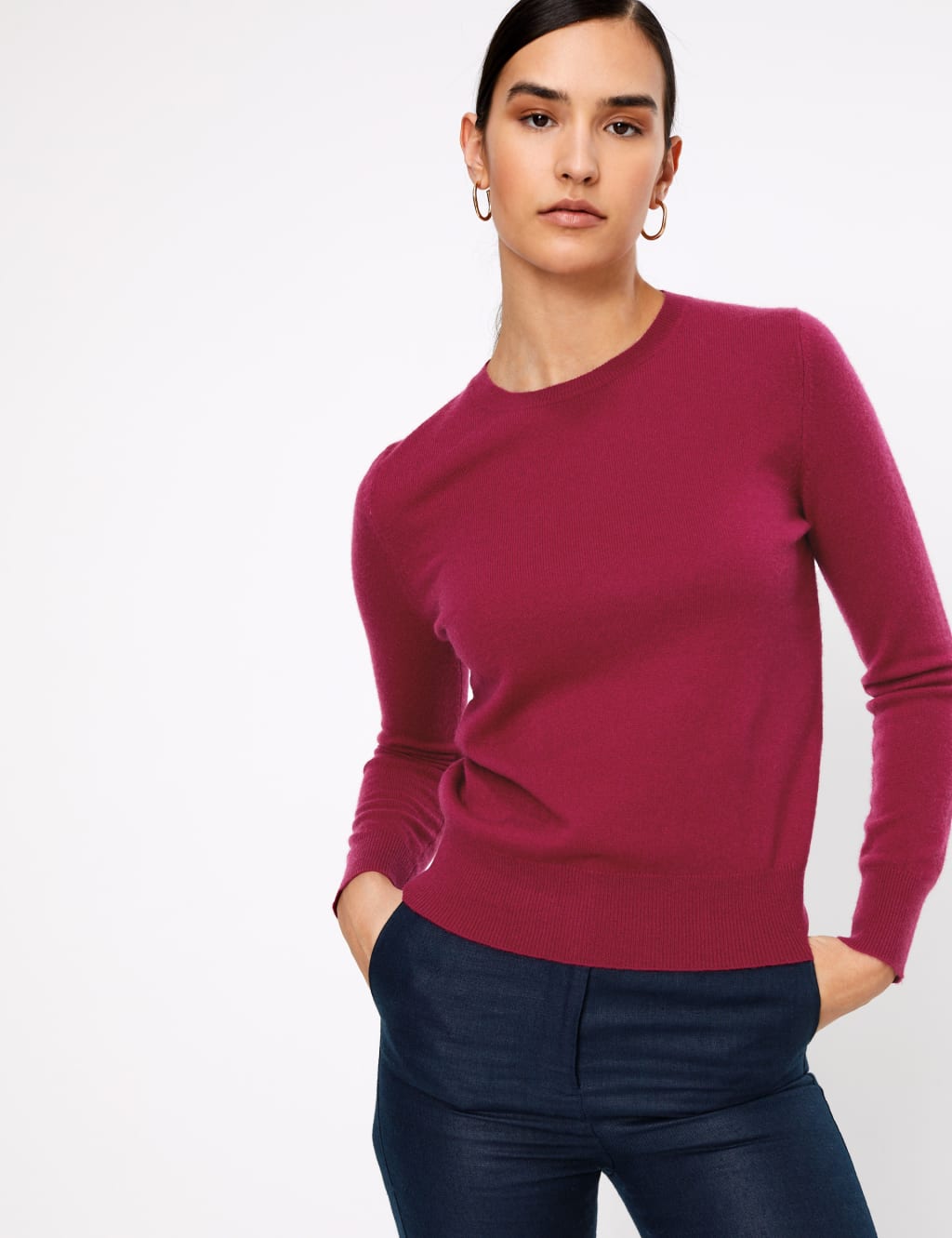 Pure Cashmere Round Neck Jumper Autograph M S