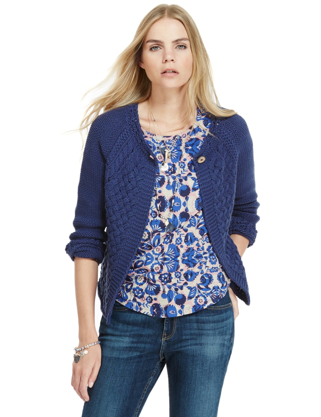 Basket Stitch Cardigan 1 of 4
