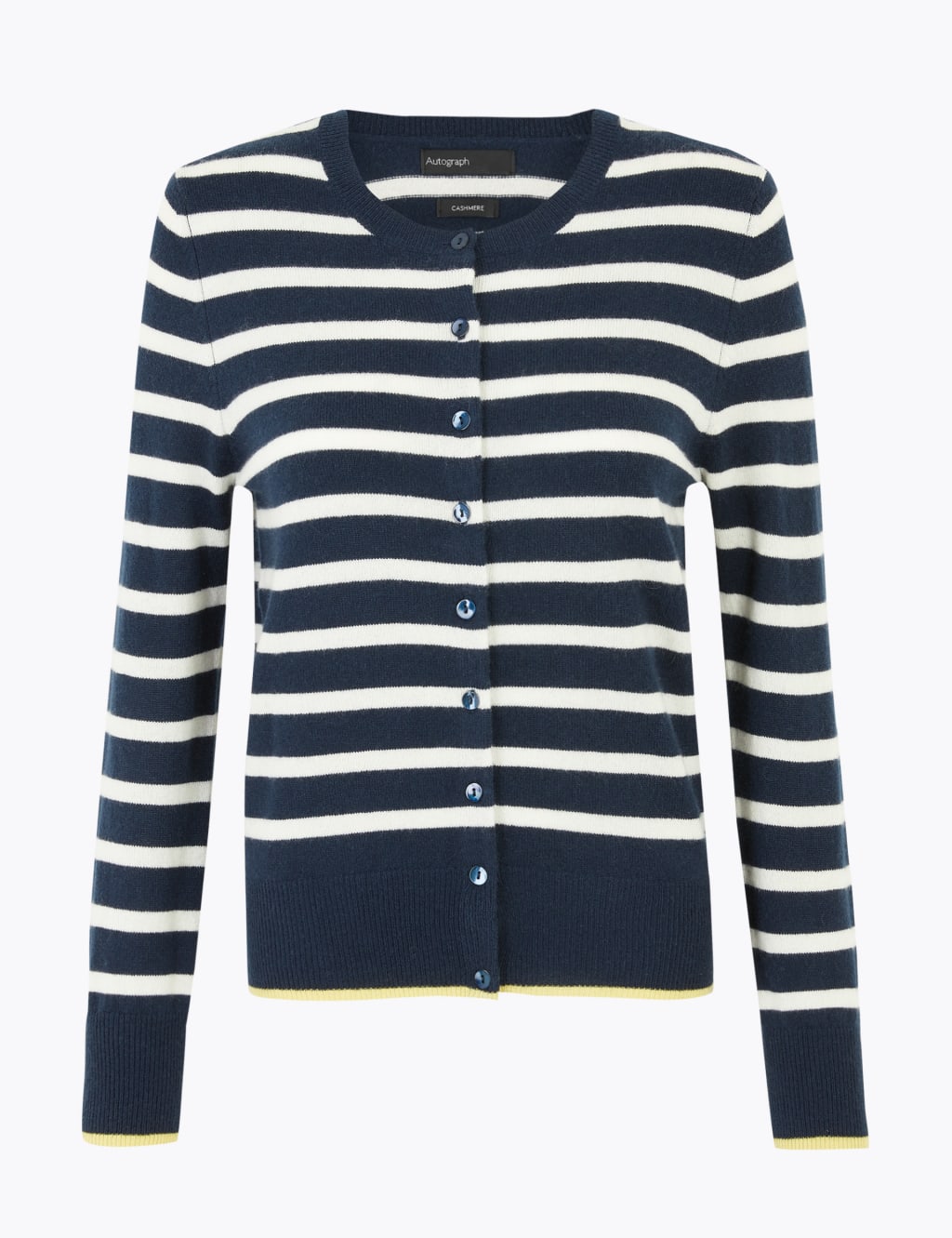 Pure Cashmere Striped Cardigan 2 of 4