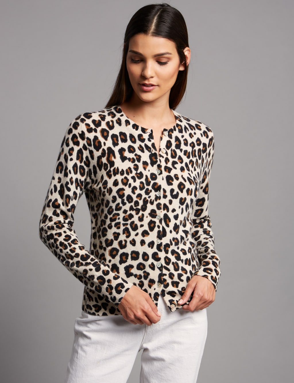 M&s animal print cardigan online