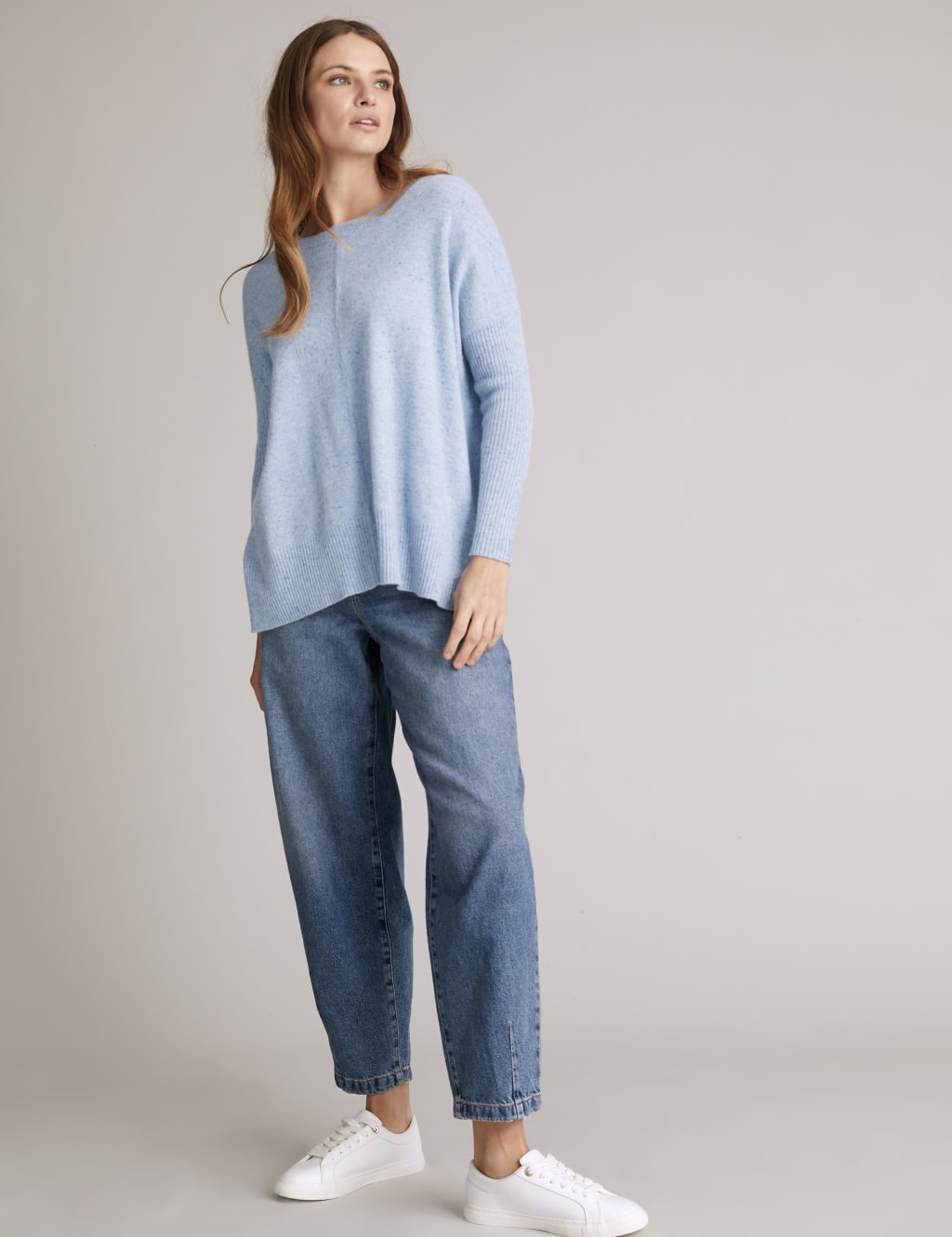 Pure Cashmere Ribbed Jumper 1 of 5