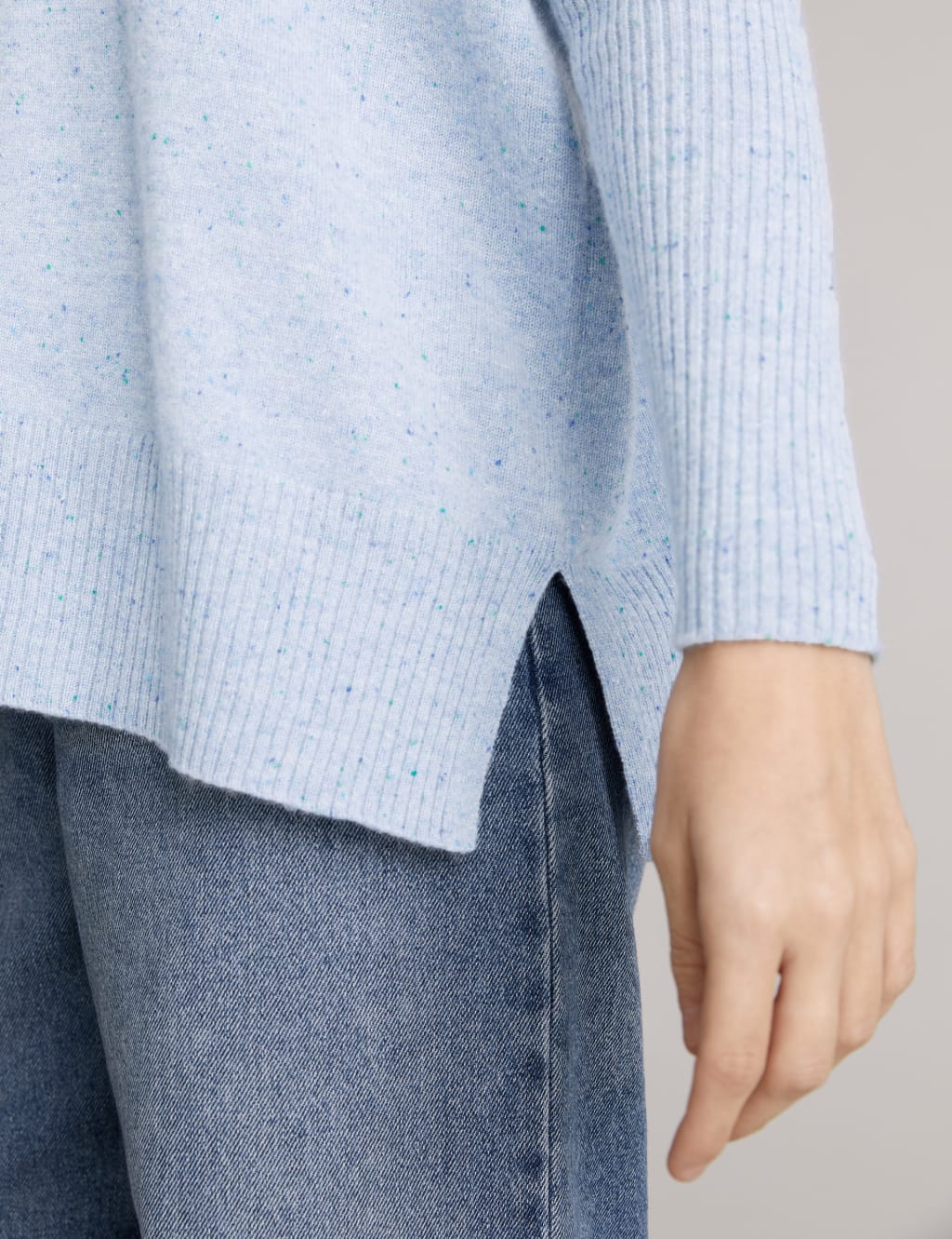 Pure Cashmere Ribbed Jumper 4 of 5