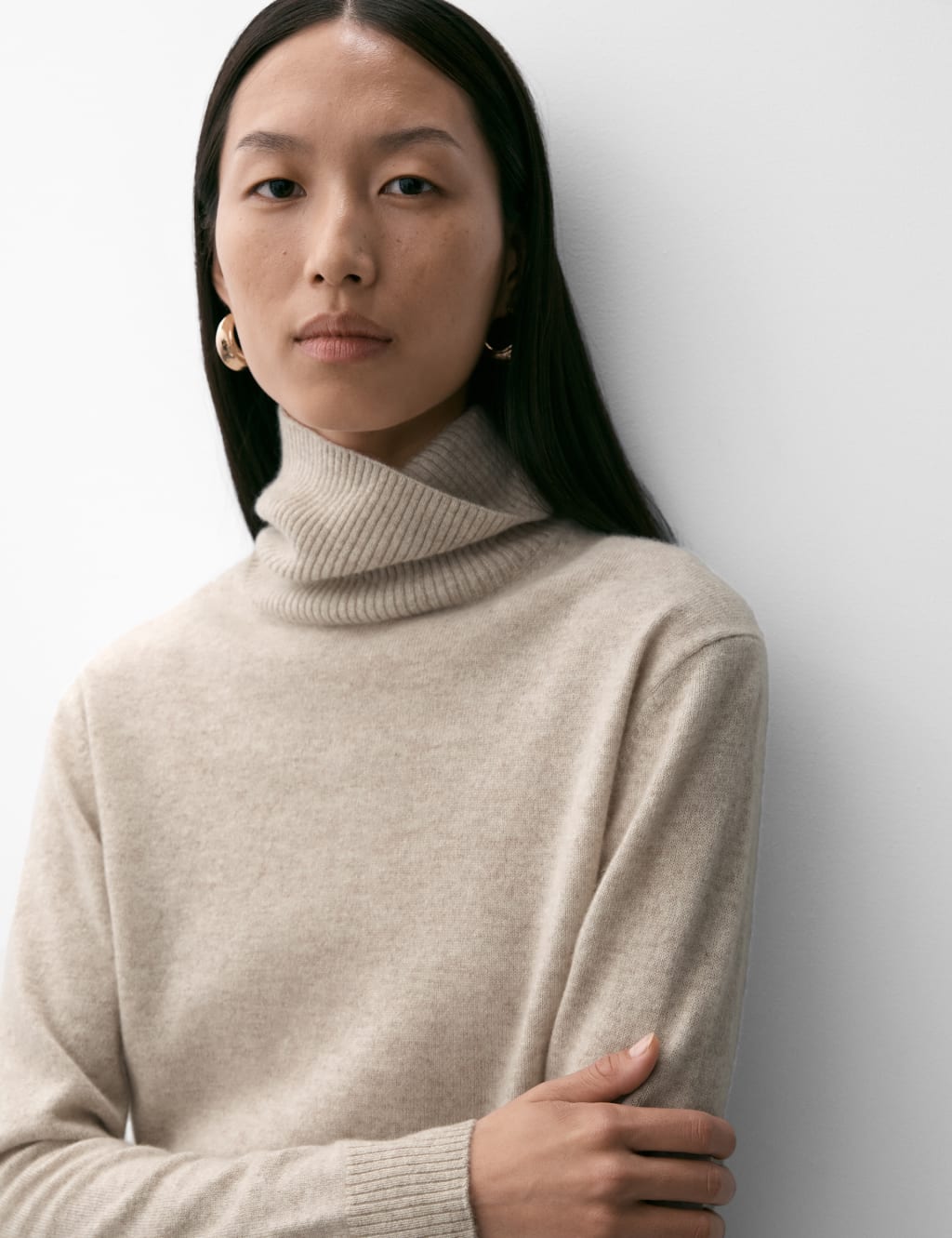 Pure Cashmere Roll Neck Jumper 4 of 8