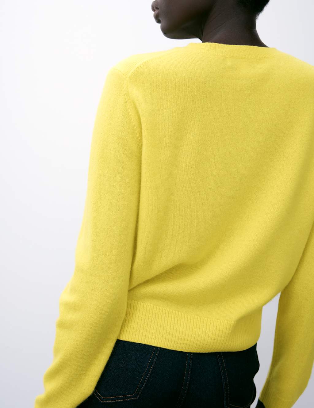 Pure Cashmere Crew Neck Relaxed Cardigan 3 of 6