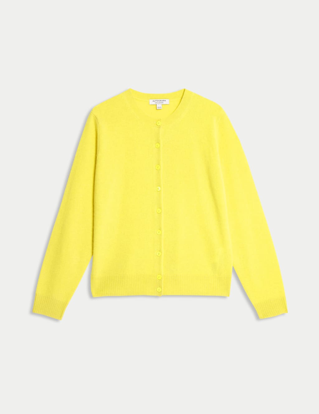 Pure Cashmere Crew Neck Relaxed Cardigan 2 of 6