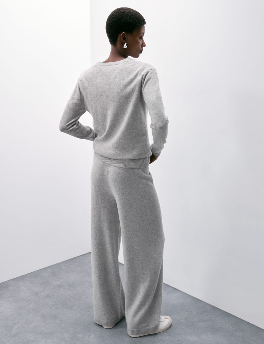 Pure Cashmere Wide Leg Trousers Autograph M S