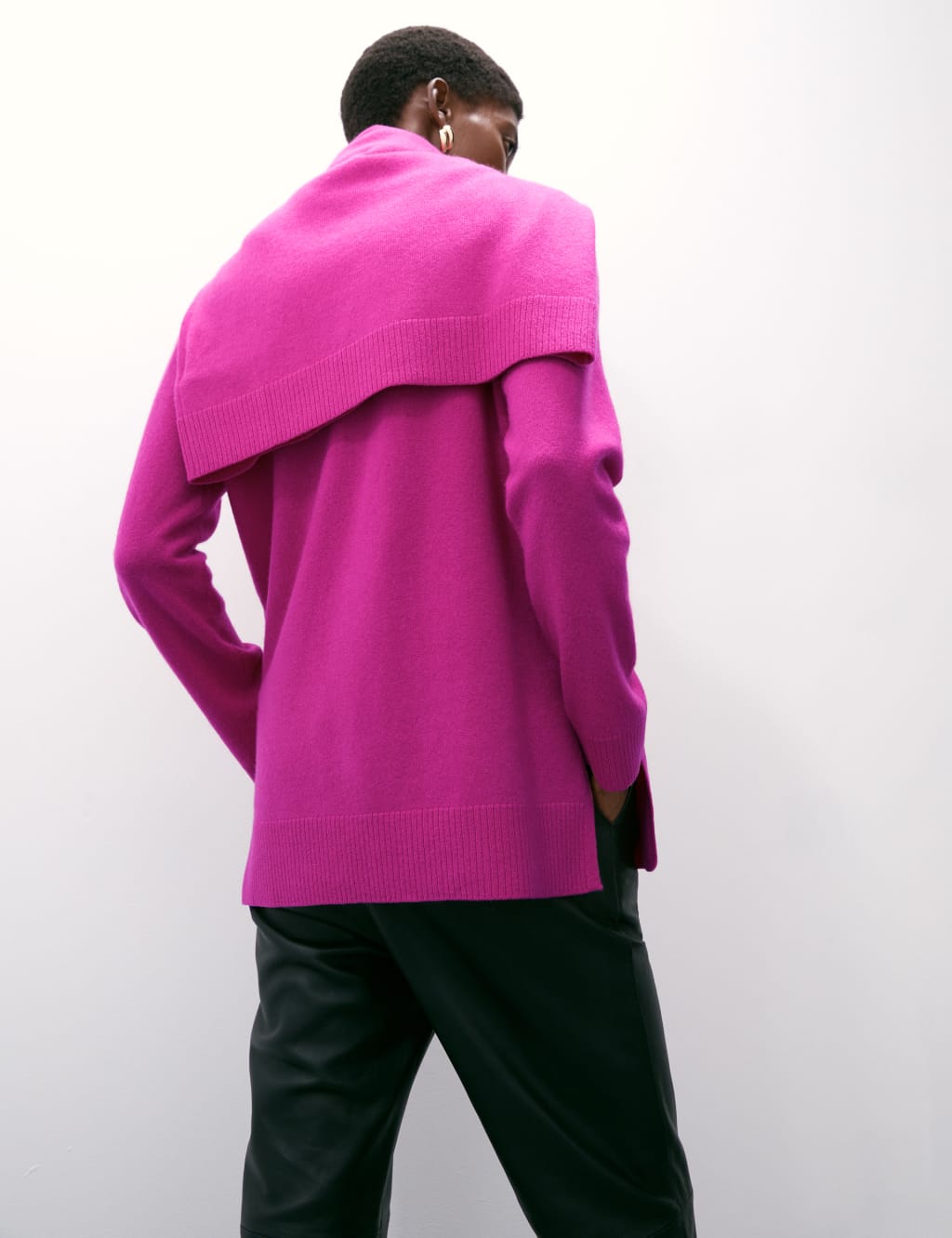 Longline cashmere jumper sales