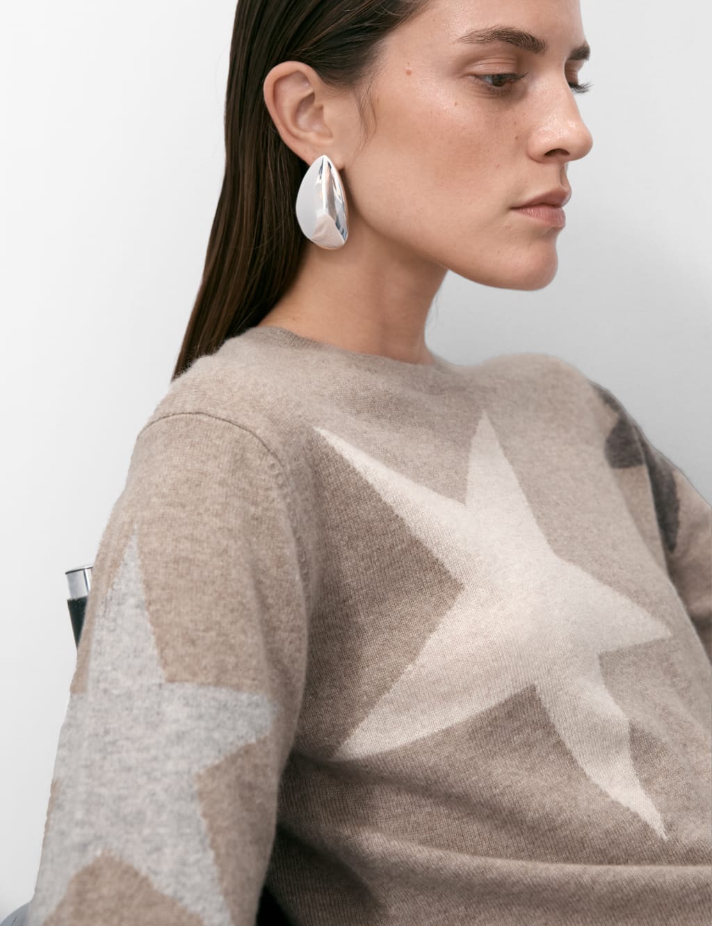 Pure Cashmere Star Crew Neck Jumper Autograph M S