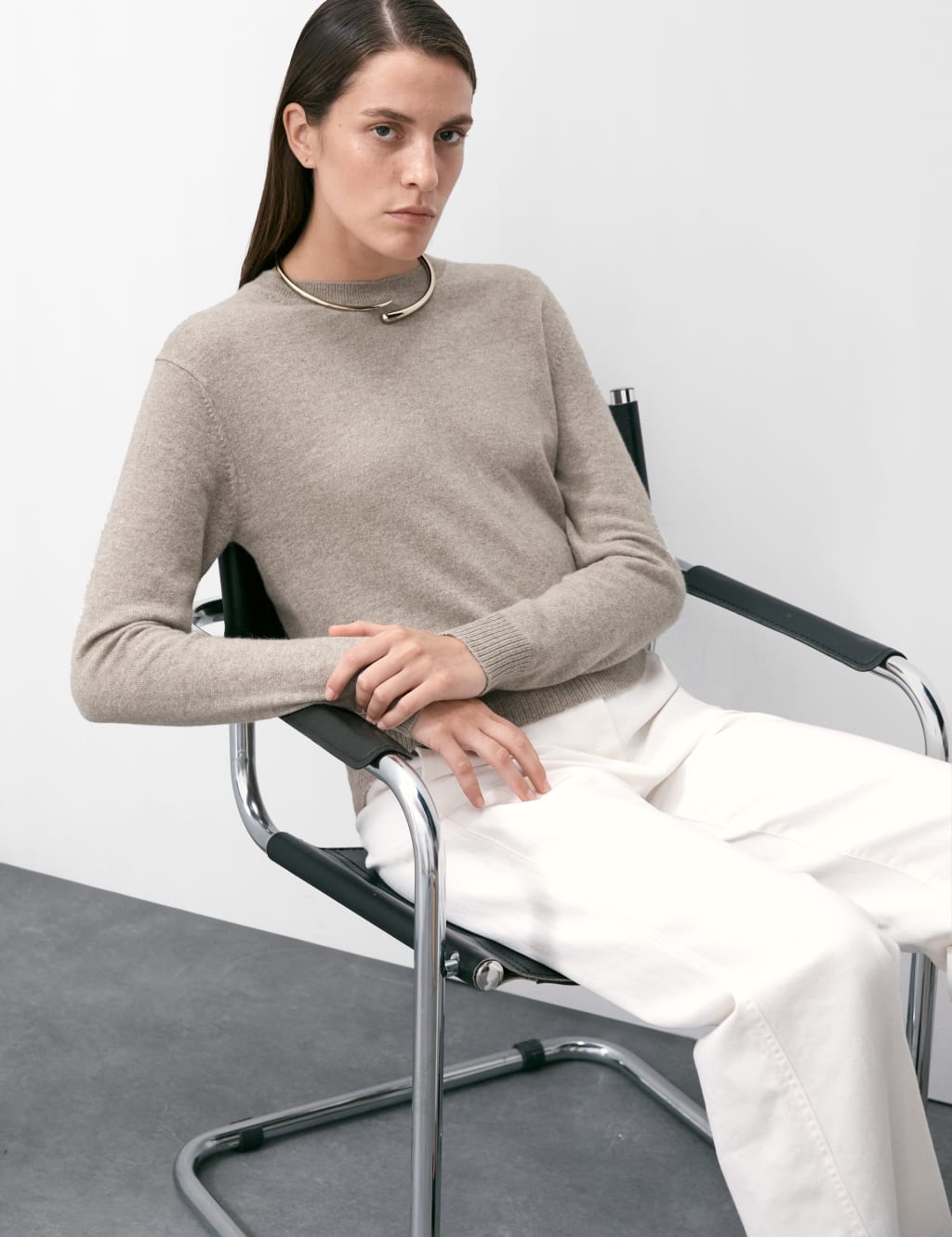 Pure Cashmere Crew Neck Jumper 3 of 7