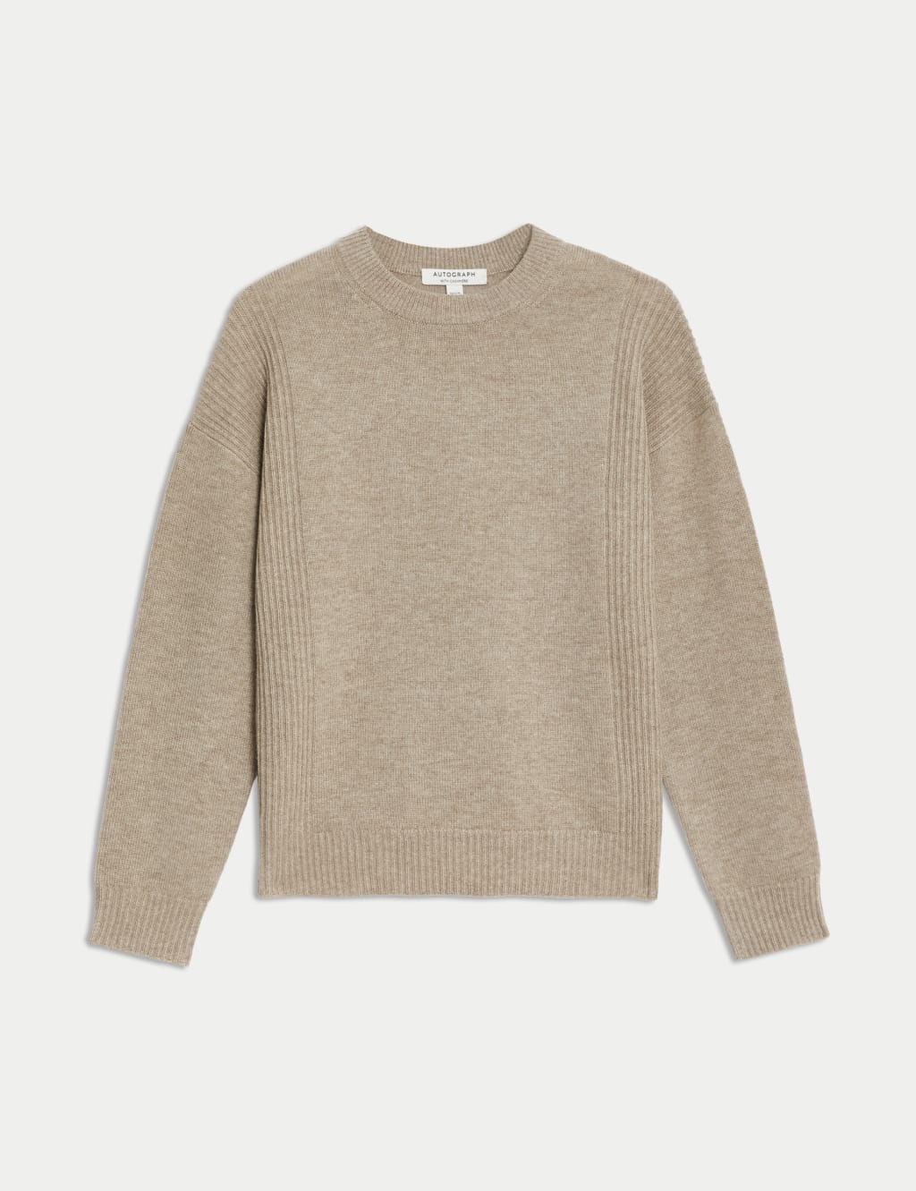 Merino Wool Textured Cable Knit Jumper