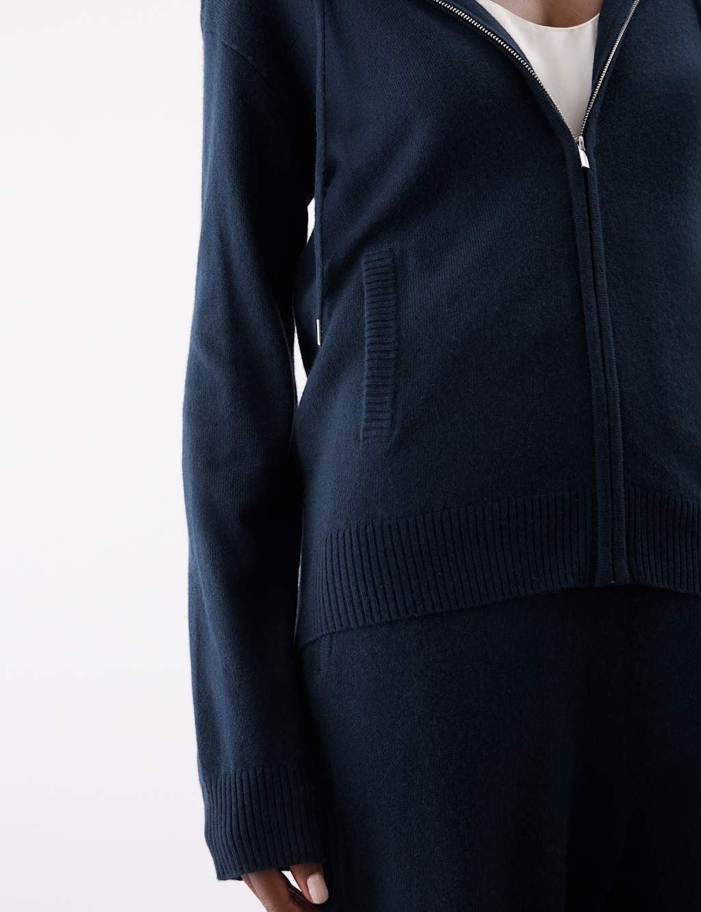 Pure Cashmere Zip Up Hoodie 5 of 7