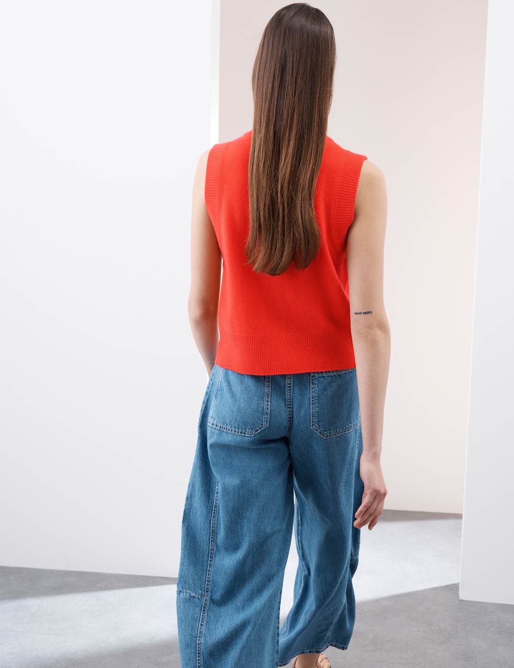 Pure Cashmere Button Through Knitted Vest 4 of 6
